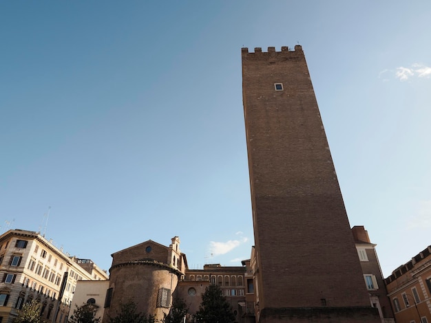 Vue sur les bâtiments du quartier monti de Rome