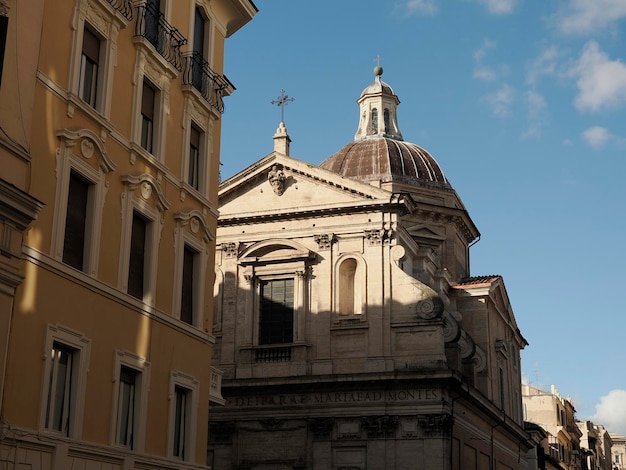 Vue sur les bâtiments du quartier monti de Rome