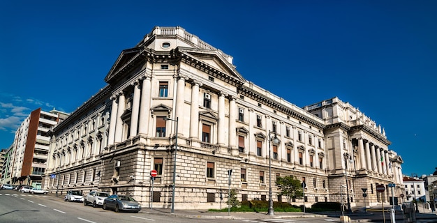 Vue des bâtiments historiques de la vieille ville de Trieste, Italie