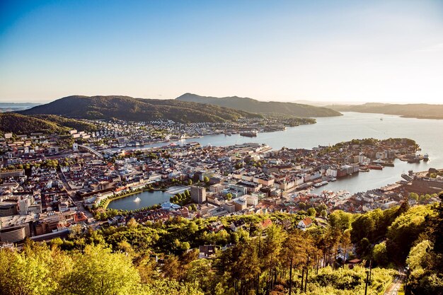 Vue sur Bergen Norvège