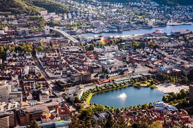 Vue sur Bergen Norvège