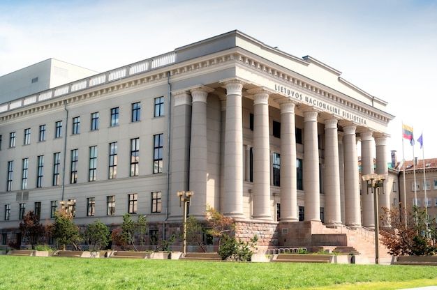 Vue de la bibliothèque nationale de vilnius