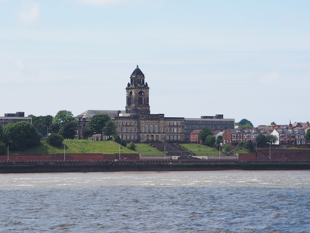 Photo vue de birkenhead à liverpool