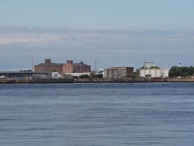 Vue de Birkenhead à Liverpool