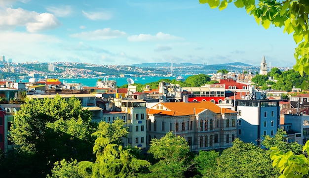 Vue sur le Bosphore à Istanbul