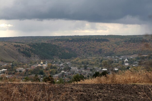 Vue sur le canyon du Dniestr dans la région de Ternopil Ukraine