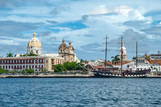 Vue de Carthagène des Indes, Colombie