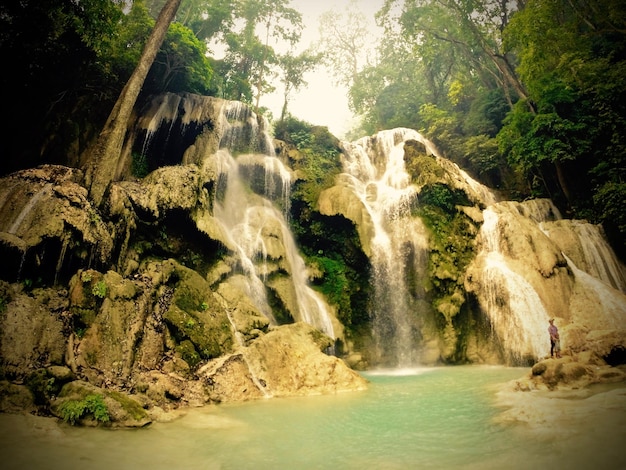 Photo vue de la cascade