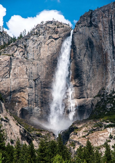 Photo vue de la cascade