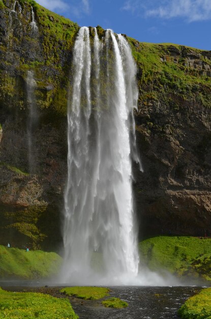 Photo vue de la cascade