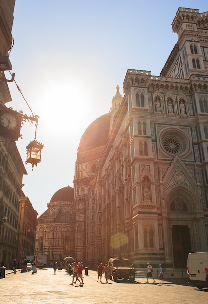 Photo vue de la cathédrale de florence