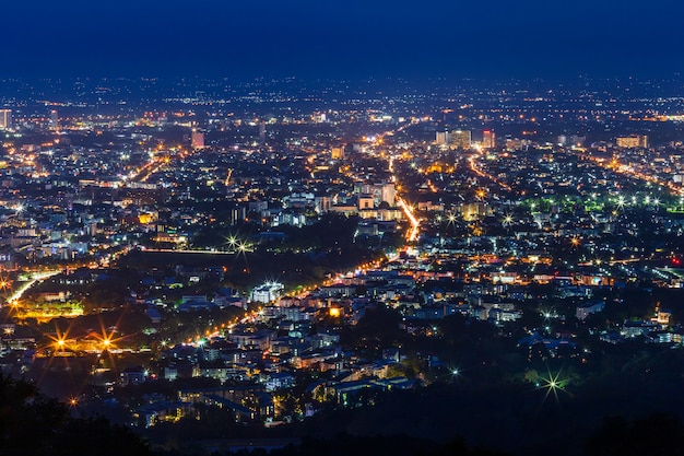 Vue sur le centre-ville de Chiang Mai