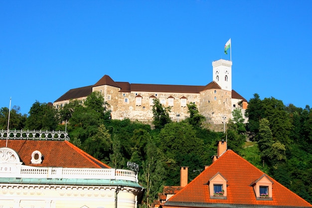 Vue sur le château de Ljubljana Slovénie Europe