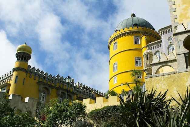 Vue sur le château médiéval.Portugal.