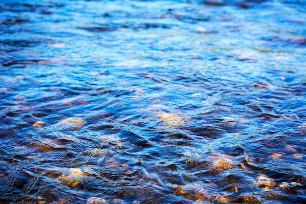 Photo vue complète de l'eau ondulée