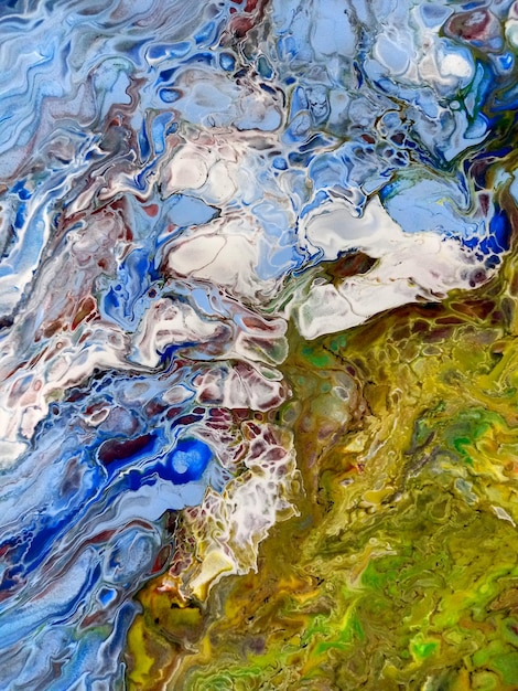 Vue complète de l'eau ondulée