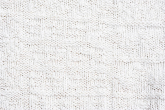 Vue complète de laine blanche