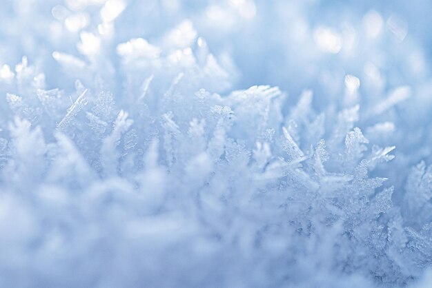 Vue complète de la neige sur un fond abstrait