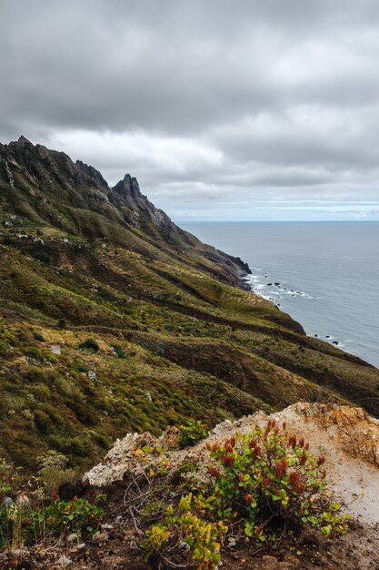 Vue de la côte du parc paysager d&#39;Anaga