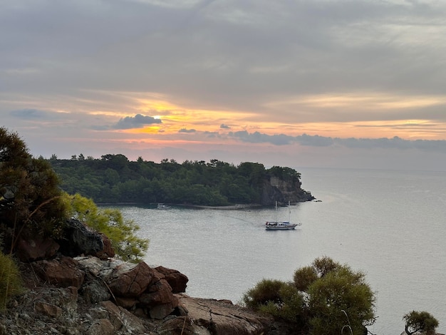 vue de la côte méditerranéenne en Turquie