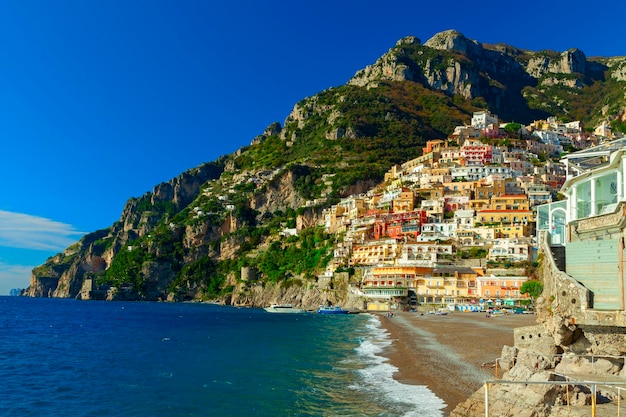 Vue sur la côte de Positano