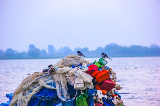 Vue côté rivière en Inde