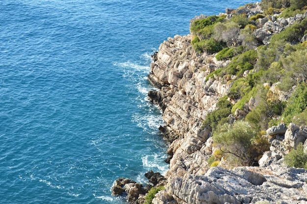 Photo vue sur côte turquie