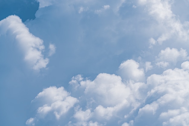 Vue des cumulus mous