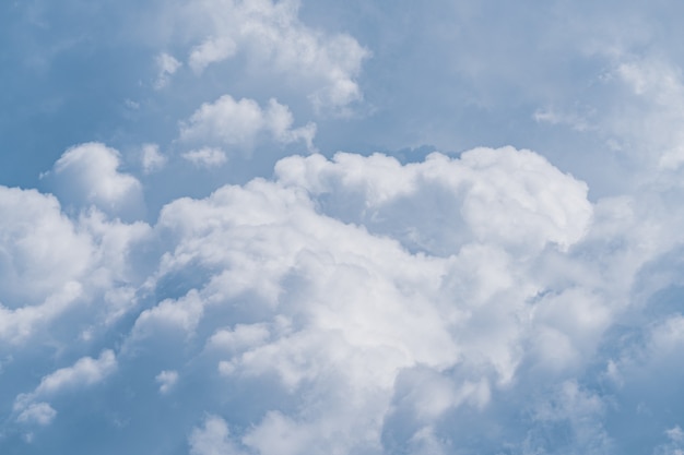 Vue des cumulus mous