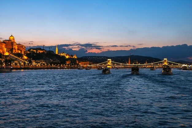 vue sur le Danube et la ville de Budapest