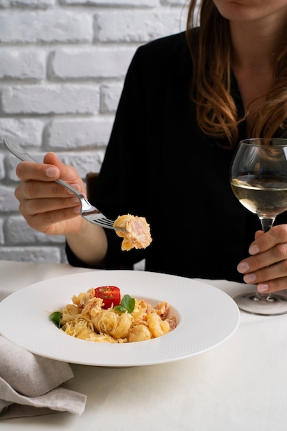 Vue d'un délicieux plat de cuisine