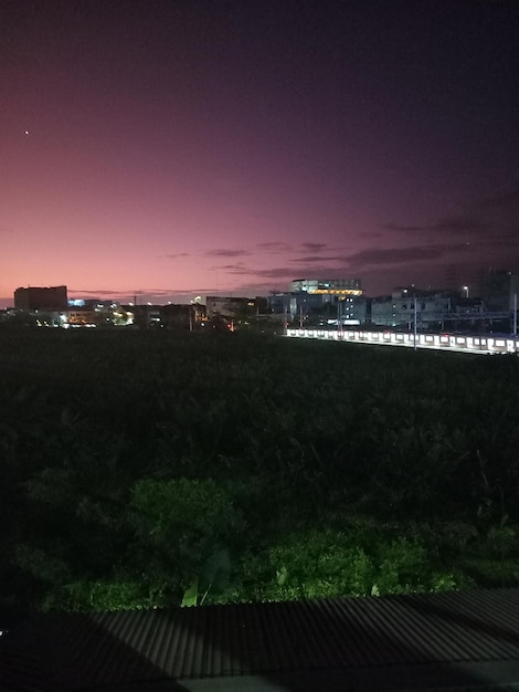 La vue depuis le balcon de l'hôtel