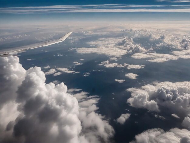 Vue depuis la fenêtre de l'avion