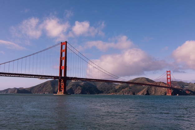 Vue depuis le Golden Gate Bridge à San Francisco, Californie