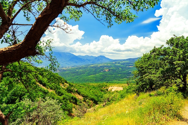 Vue depuis le mont Demerdzhi Magnifique paysage de montagne