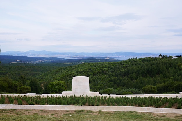 Photo vue depuis le site commémoratif de lone pine anzac cove gallipoli