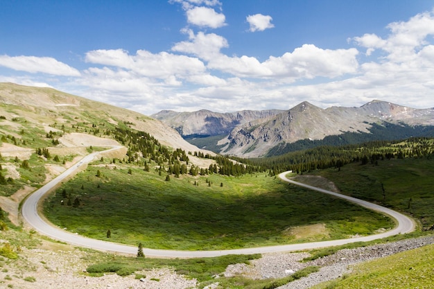 Vue depuis le sommet de Cottonwood Pass, Colorado.