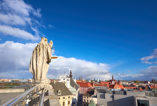 Vue depuis la tour mathématique de l'Université de Wroclaw