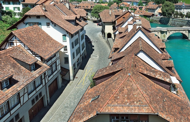 Vue de dessus de Berne Suisse