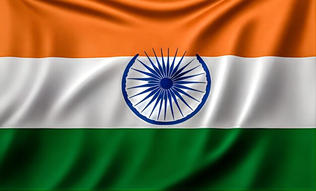 VUE DE DESSUS DRAPEAU INDIEN