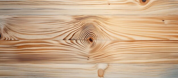 Vue de dessus du bois ou du contreplaqué pour une table en bois clair avec motif et couleur naturels