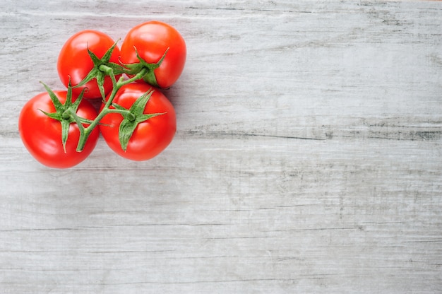 Vue De Dessus Du Bouquet De Tomates Fraîches