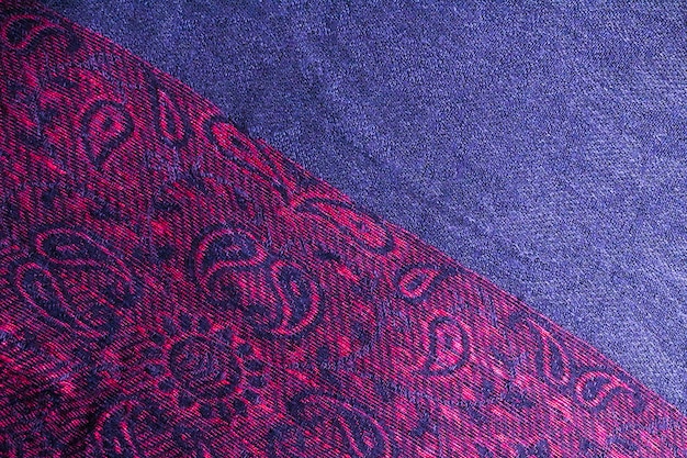 Vue de dessus du fond de texture textile abstrait