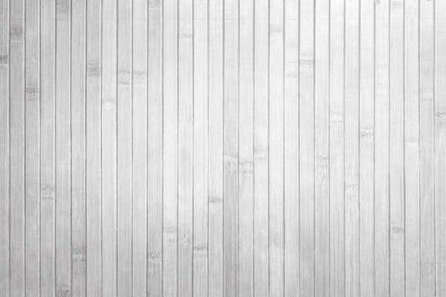 Photo vue de dessus de fond de texture de bambou blanc