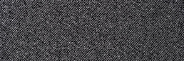 Vue de dessus de la matière textile douce et lisse fond texturé surface de tissu noir naturel