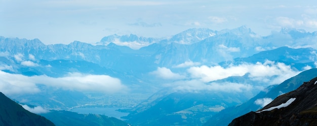 Vue De Dessus De La Montagne Alp Depuis La Route Des Hautes Alpes Du Grossglockner