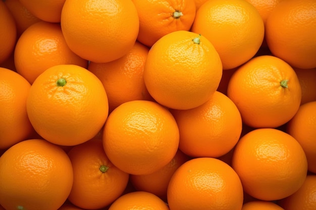Vue de dessus des oranges fraîches