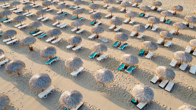 Vue de dessus de la plage de Sveti Vlas