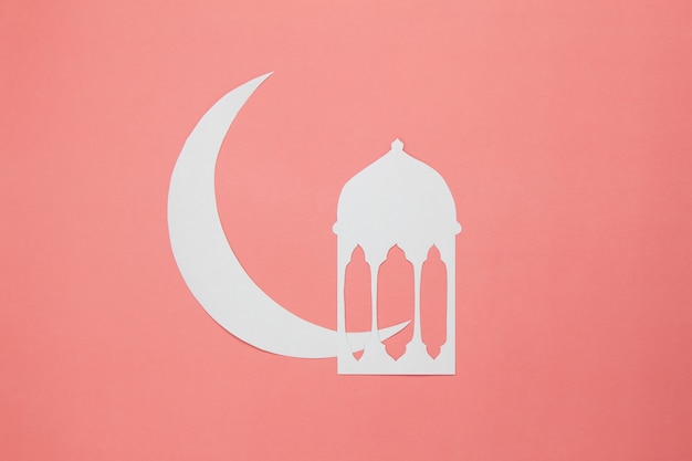 Vue de dessus Ramadan Kareem vacances.