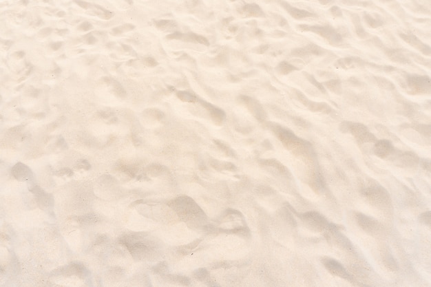 vue de dessus de la texture du sable blanc